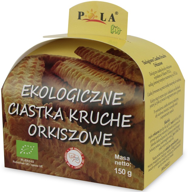 CIASTKA KRUCHE ORKISZOWE BIO 150 g - POLA CIASTKA KRUCHE ORKISZOWE BIO 150 g - POLA