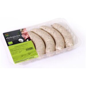 KIEŁBASA BIAŁA BIO 485 g (5 sztuk) - WASĄG (NA ZAMÓWIENIE)