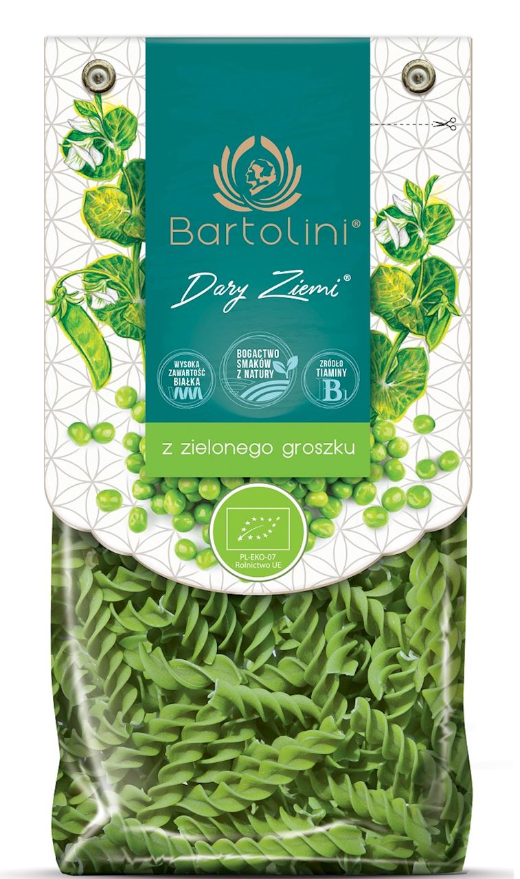 MAKARON PROTEINOWY (Z GROSZKU ZIELONEGO) ŚWIDERKI BIO 250 g - BARTOLINI MAKARON PROTEINOWY (Z GROSZKU ZIELONEGO) ŚWIDERKI BIO 250 g - BARTOLINI