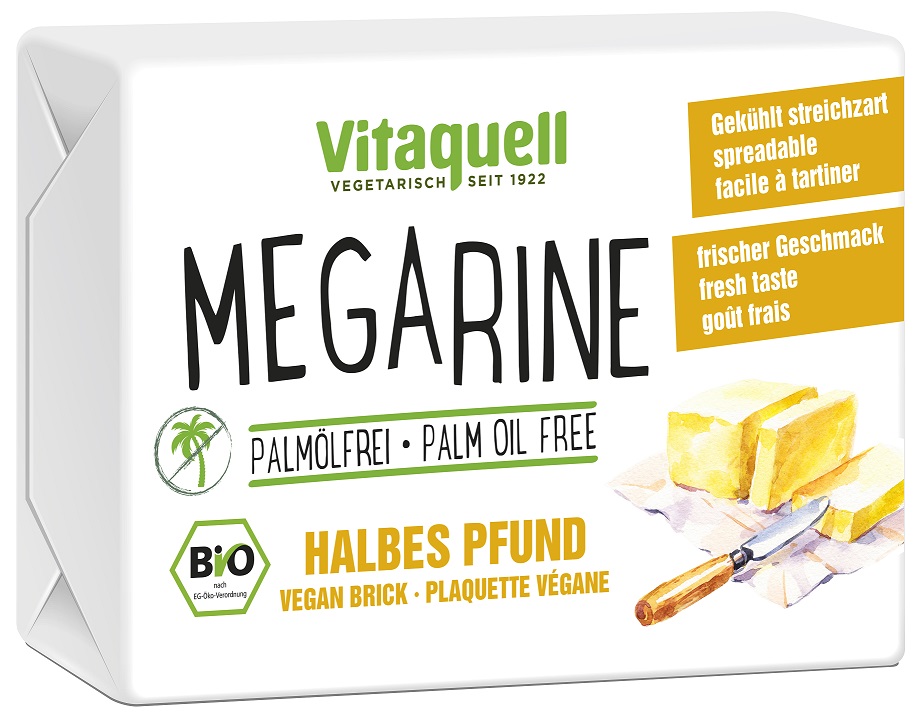 MARGARYNA BEZ OLEJU PALMOWEGO BIO 250 g - VITAQUELL MARGARYNA BEZ OLEJU PALMOWEGO BIO 250 g - VITAQUELL
