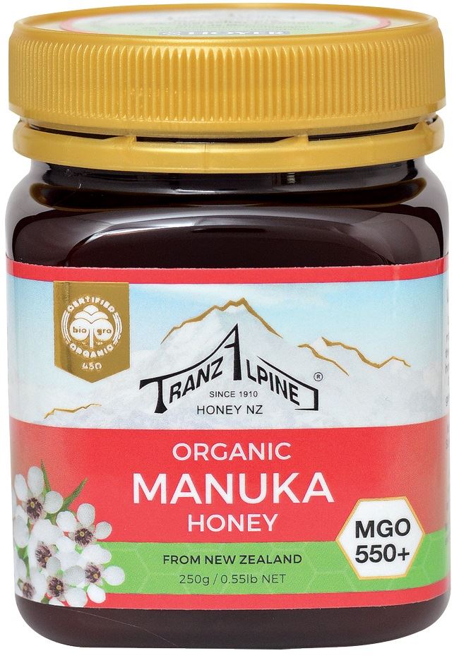 MIÓD MANUKA MGO 550+ BIO 250 g - TRANZALPINE MIÓD MANUKA MGO 550+ BIO 250 g - TRANZALPINE
