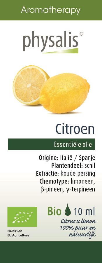 OLEJEK ETERYCZNY CYTRYNA ZWYCZAJNA BIO 10 ml - PHYSALIS OLEJEK ETERYCZNY CYTRYNA ZWYCZAJNA BIO 10 ml - PHYSALIS