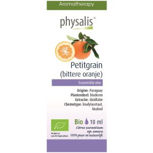 OLEJEK ETERYCZNY DRZEWO POMARAŃCZOWE (PETITGRAIN) BIO 10 ml - PHYSALIS
