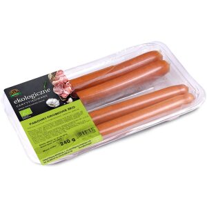 PARÓWKI DROBIOWE BIO 240 g (4 sztuki) - WASĄG (NA ZAMÓWIENIE)