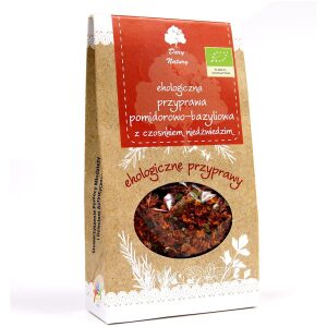 PRZYPRAWA POMIDOROWO - BAZYLIOWA Z CZOSNKIEM NIEDŹWIEDZIM BIO 40 g - DARY NATURY