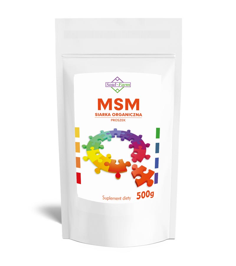 MSM SIARKA ORGANICZNA PROSZEK (1000 mg) 500 g - SOUL FARM MSM SIARKA ORGANICZNA PROSZEK (1000 mg) 500 g - SOUL FARM