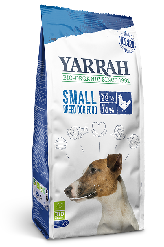 (DLA PSA MAŁEJ RASY I SZCZENIĄT) KARMA Z KURCZAKIEM BIO 2 kg - YARRAH (DLA PSA MAŁEJ RASY I SZCZENIĄT) KARMA Z KURCZAKIEM BIO 2 kg - YARRAH