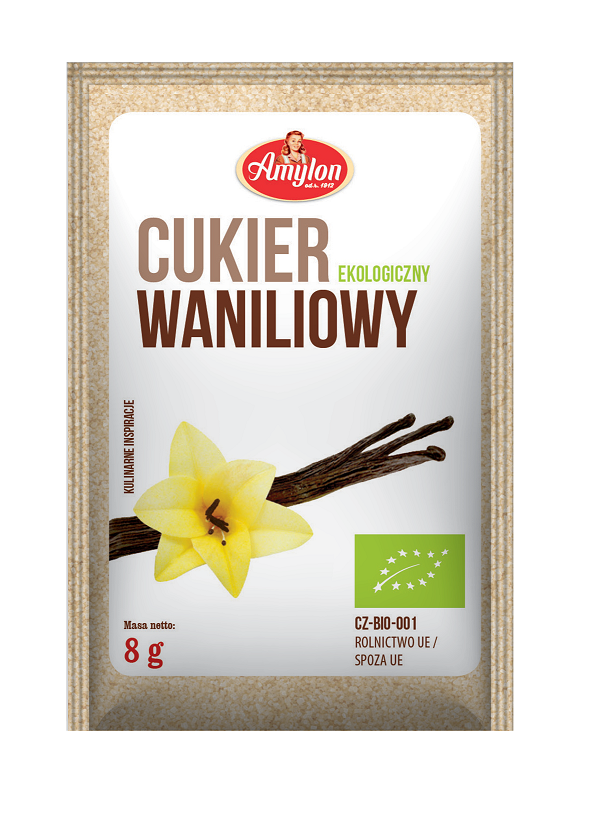 CUKIER Z WANILIĄ BOURBON BIO 8 g - AMYLON CUKIER Z WANILIĄ BOURBON BIO 8 g - AMYLON