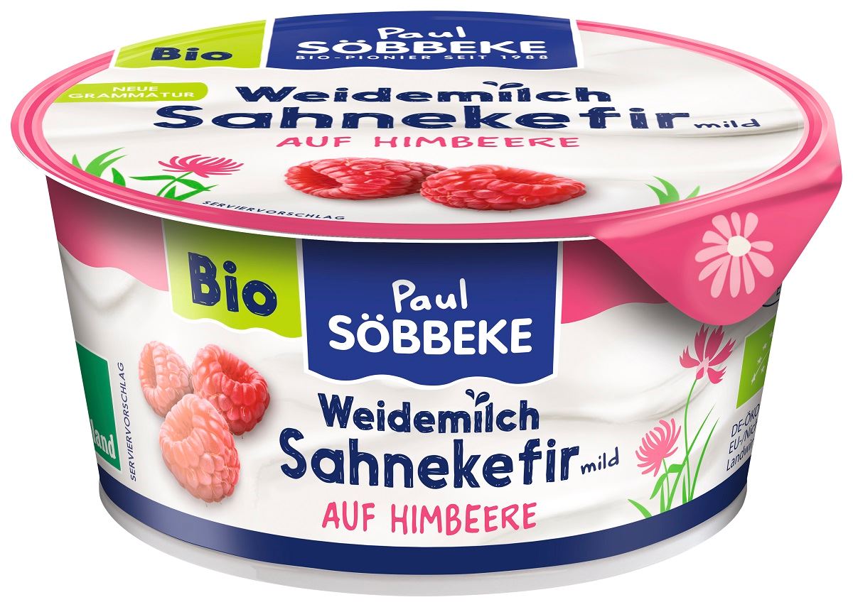 KEFIR KREMOWY Z MALINAMI BIO 150 g - SOBBEKE KEFIR KREMOWY Z MALINAMI BIO 150 g - SOBBEKE