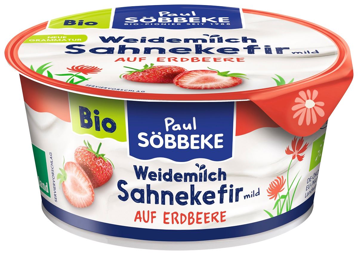 KEFIR KREMOWY Z TRUSKAWKAMI BIO 150 g - SOBBEKE KEFIR KREMOWY Z TRUSKAWKAMI BIO 150 g - SOBBEKE