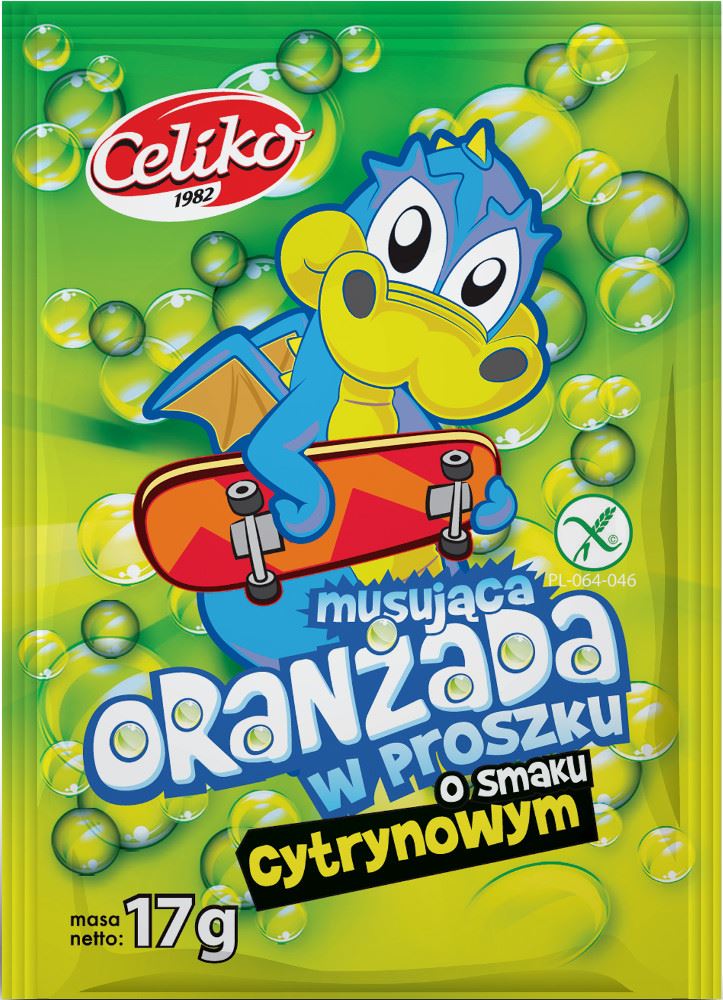 ORANŻADA MUSUJĄCA W PROSZKU O SMAKU CYTRYNOWYM BEZGLUTENOWA 17 g - CELIKO ORANŻADA MUSUJĄCA W PROSZKU O SMAKU CYTRYNOWYM BEZGLUTENOWA 17 g - CELIKO