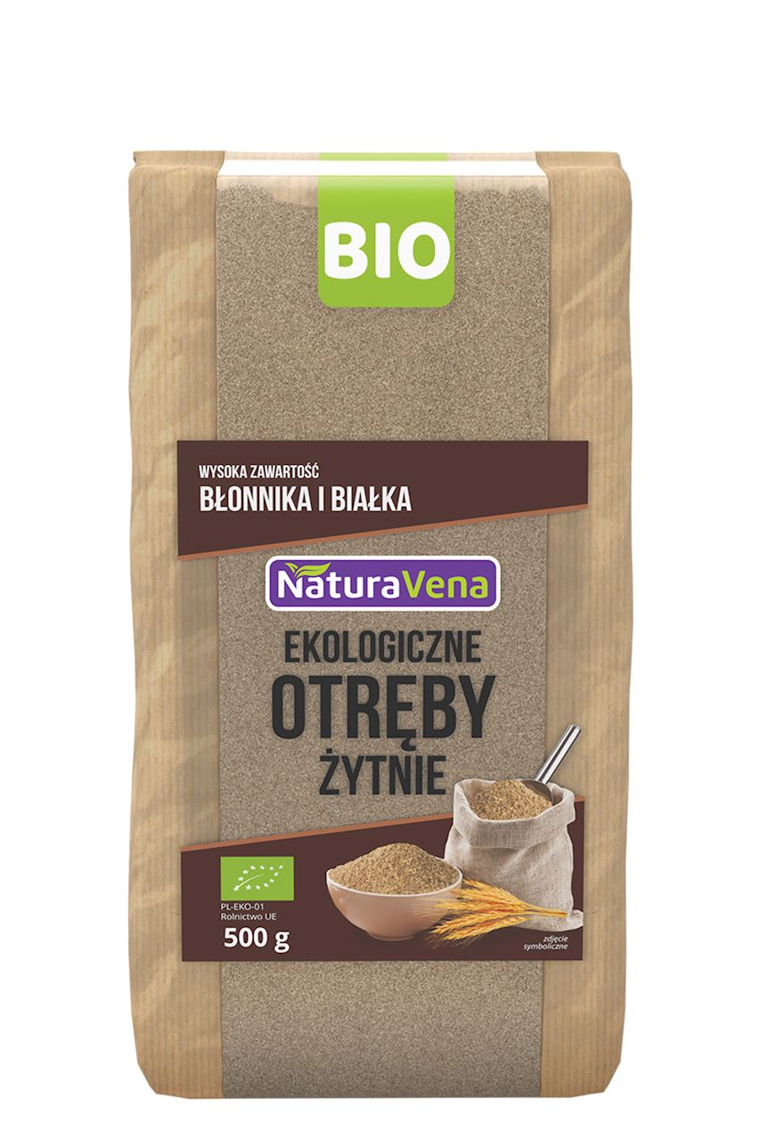 OTRĘBY ŻYTNIE BIO 500 g - NATURAVENA OTRĘBY ŻYTNIE BIO 500 g - NATURAVENA