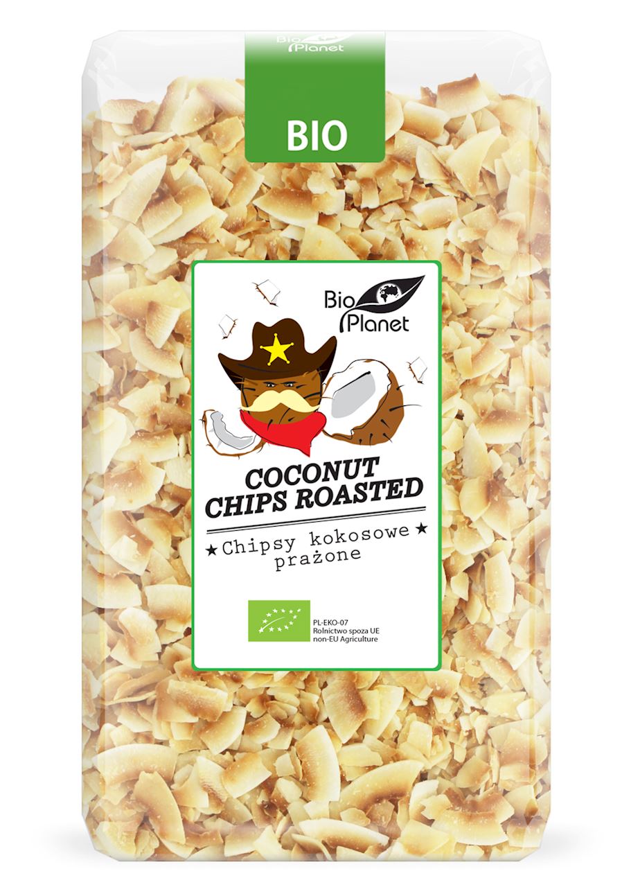 CHIPSY KOKOSOWE PRAŻONE BIO 400 g - BIO PLANET CHIPSY KOKOSOWE PRAŻONE BIO 400 g - BIO PLANET