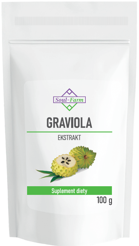 GRAVIOLA EKSTRAKT PROSZEK 100 g - SOUL FARM GRAVIOLA EKSTRAKT PROSZEK 100 g - SOUL FARM