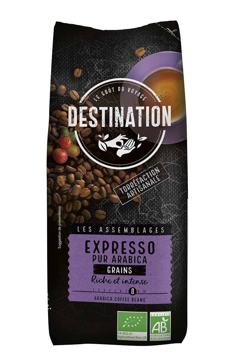 KAWA ZIARNISTA ARABICA 100 % ESPRESSO BIO 500 g - DESTINATION KAWA ZIARNISTA ARABICA 100 % ESPRESSO BIO 500 g - DESTINATION