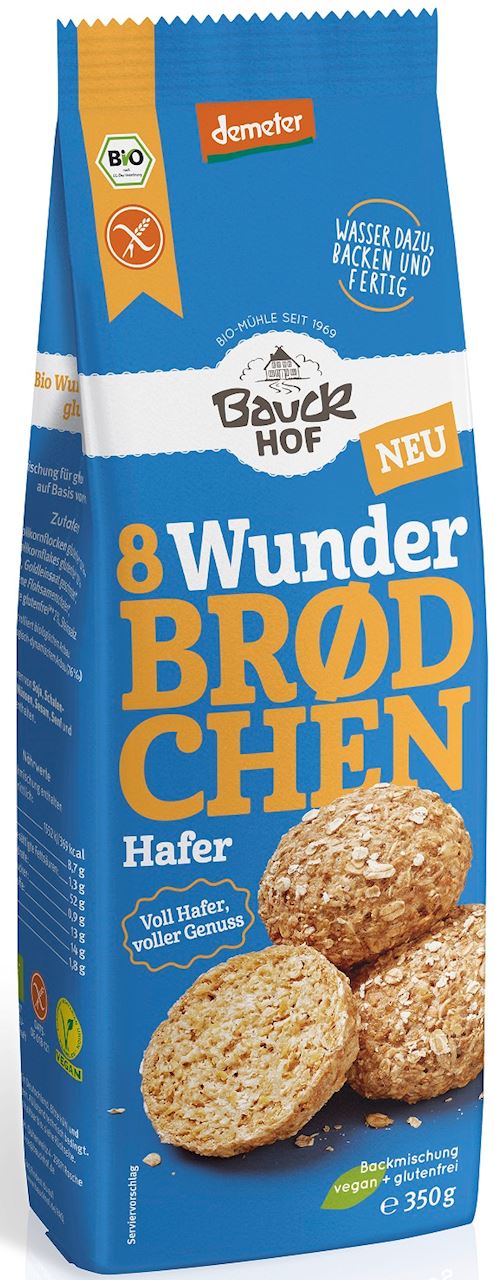 MIESZANKA DO WYPIEKU BUŁEK OWSIANYCH BEZGLUTENOWA DEMETER BIO 350 g - BAUCK HOF MIESZANKA DO WYPIEKU BUŁEK OWSIANYCH BEZGLUTENOWA DEMETER BIO 350 g - BAUCK HOF