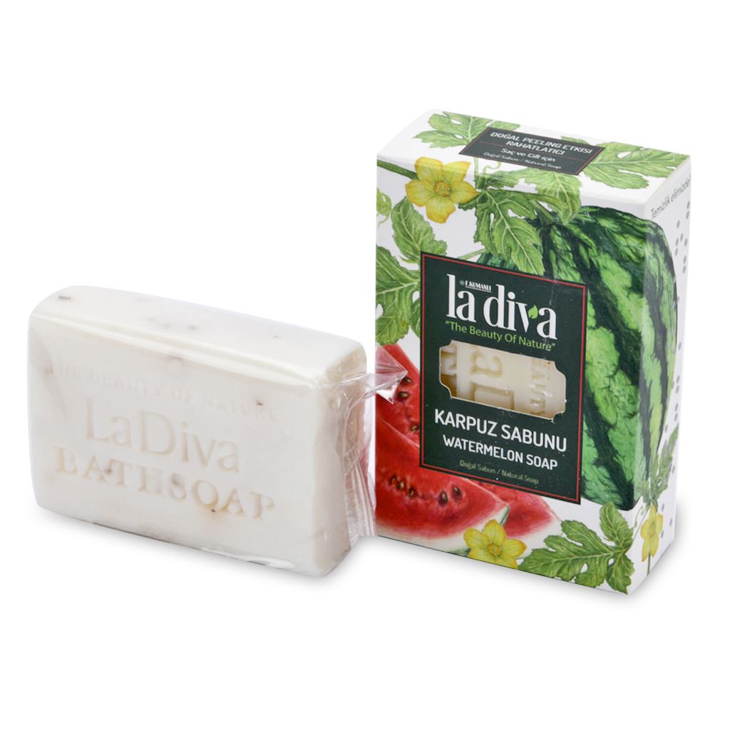 MYDŁO W KOSTCE ARBUZ 100 g - LA DIVA MYDŁO W KOSTCE ARBUZ 100 g - LA DIVA
