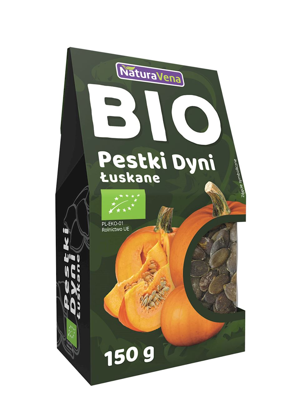 PESTKI DYNI CIEMNOZIELONE BIO 150 g - NATURAVENA PESTKI DYNI CIEMNOZIELONE BIO 150 g - NATURAVENA