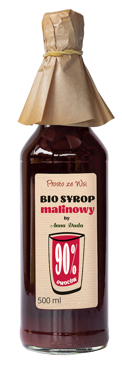 SYROP MALINOWY (90 % OWOCÓW) BIO 500 ml - PROSTO ZE WSI SYROP MALINOWY (90 % OWOCÓW) BIO 500 ml - PROSTO ZE WSI