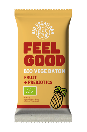 BATON Z PREBIOTYKIEM FEEL GOOD BIO 35 g - DIET-FOOD BATON Z PREBIOTYKIEM FEEL GOOD BIO 35 g - DIET-FOOD