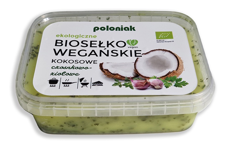 BIOSEŁKO WEGAŃSKIE KOKOSOWE CZOSNKOWO - ZIOŁOWE BIO 200 g - POLONIAK BIOSEŁKO WEGAŃSKIE KOKOSOWE CZOSNKOWO - ZIOŁOWE BIO 200 g - POLONIAK