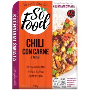 CHILI CON CARNE Z RYŻEM 330 g - SO FOOD