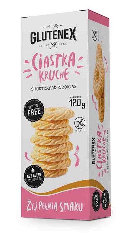 CIASTKA KRUCHE BEZGLUTENOWE 120 g - GLUTENEX CIASTKA KRUCHE BEZGLUTENOWE 120 g - GLUTENEX
