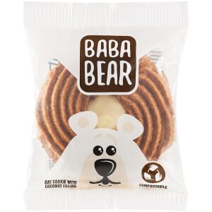CIASTKO OWSIANE Z NADZIENIEM KOKOSOWYM 50 g - BABA BEAR