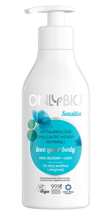 EMULSJA DO HIGIENY INTYMNEJ HIPOALERGICZNA ECO 250 ml - ONLY BIO EMULSJA DO HIGIENY INTYMNEJ HIPOALERGICZNA ECO 250 ml - ONLY BIO