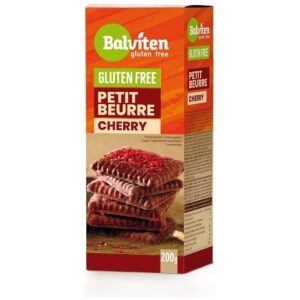 HERBATNIKI PETIT BEURRE W POLEWIE KAKAOWEJ Z WIŚNIAMI BEZGLUTENOWE 200 g - BALVITEN