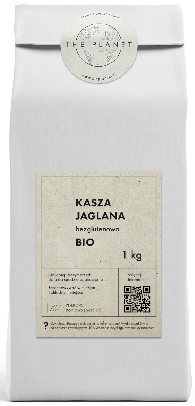 KASZA JAGLANA BEZGLUTENOWA BIO 1 kg - THE PLANET KASZA JAGLANA BEZGLUTENOWA BIO 1 kg - THE PLANET