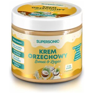 KREM ORZECHOWY O SMAKU BIAŁEJ CZEKOLADY Z OWOCAMI TROPIKALNYMI 160 g - SUPERSONIC