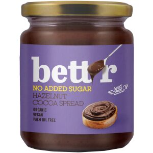KREM ORZECHY LASKOWE & KAKAO BEZ DODATKU CUKRU BIO 250 g - BETT'R