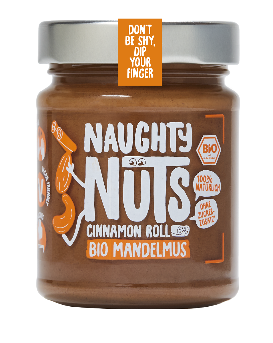KREM Z MIGDAŁAMI I ORZECHAMI NERKOWCA Z CYNAMONEM BIO 250 g - NAUGHTY NUTS KREM Z MIGDAŁAMI I ORZECHAMI NERKOWCA Z CYNAMONEM BIO 250 g - NAUGHTY NUTS