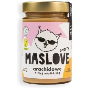 KREM Z ORZESZKÓW ZIEMNYCH Z SOLĄ HIMALAJSKĄ SMOOTH BEZGLUTENOWY 290 g - MASLOVE