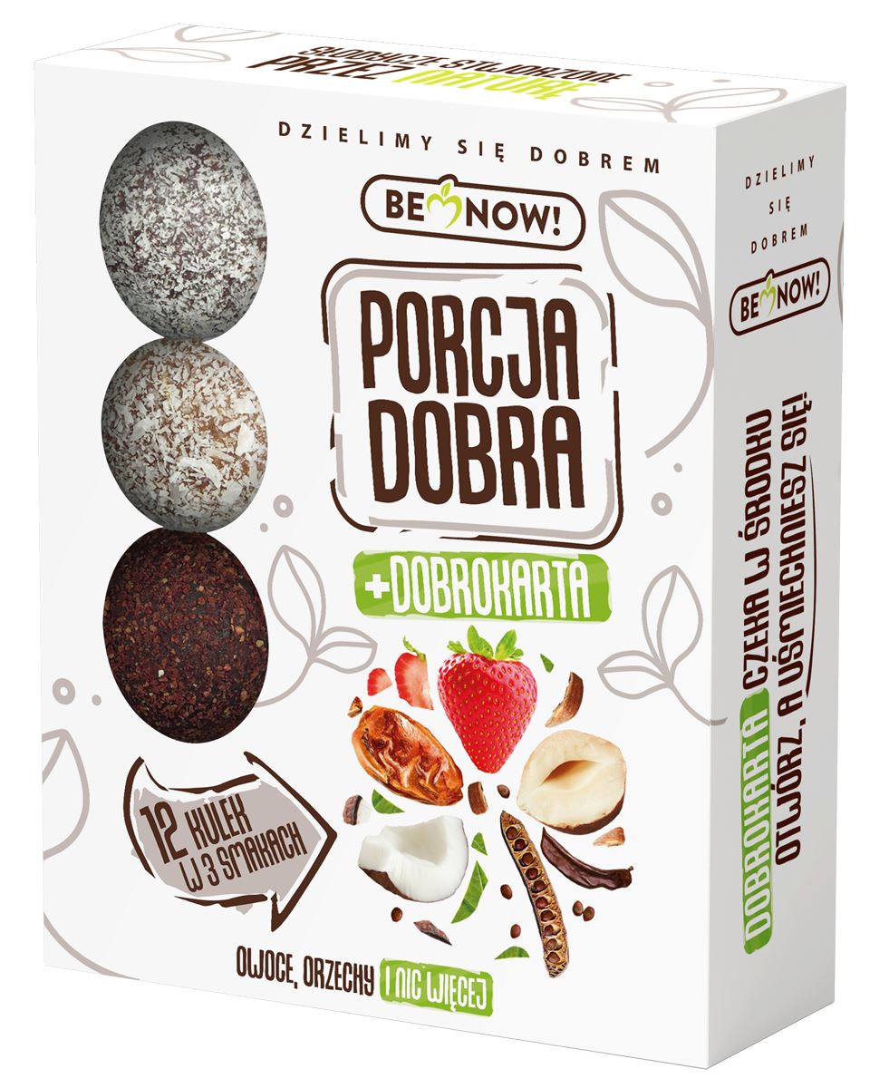 KULKI OWOCOWO - ORZECHOWE BEZ DODATKU CUKRU (12 x 12 g) 144 g - PORCJA DOBRA KULKI OWOCOWO - ORZECHOWE BEZ DODATKU CUKRU (12 x 12 g) 144 g - PORCJA DOBRA