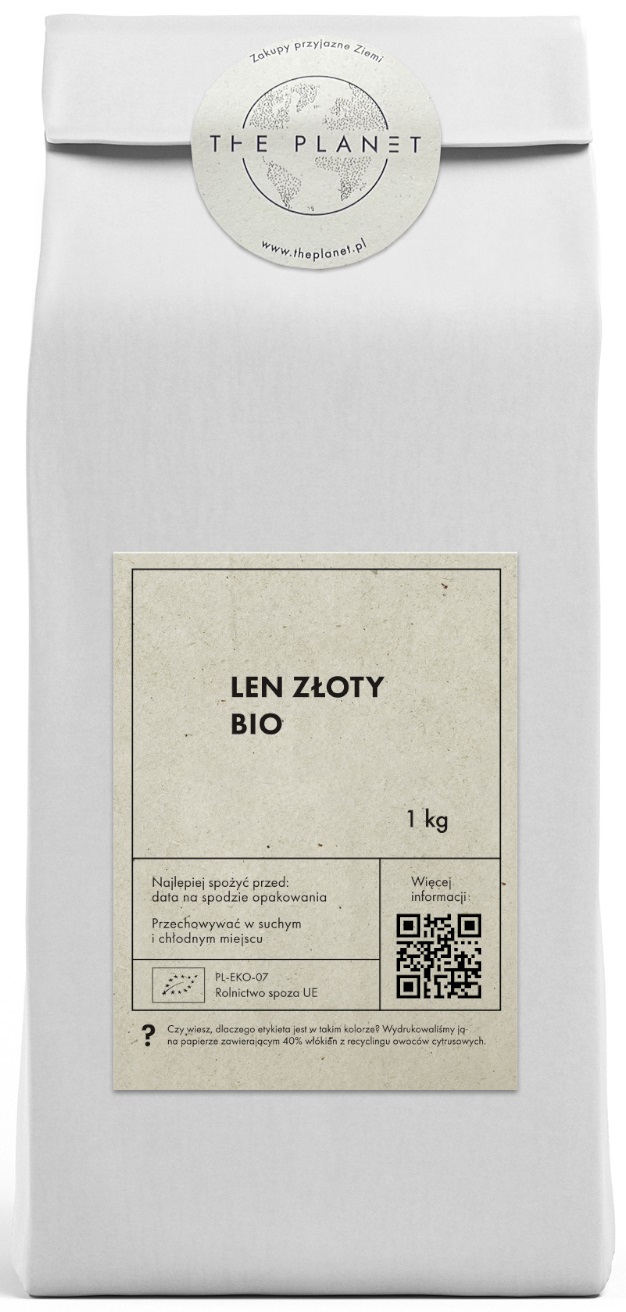 LEN ZŁOTY BIO 1 kg - THE PLANET LEN ZŁOTY BIO 1 kg - THE PLANET