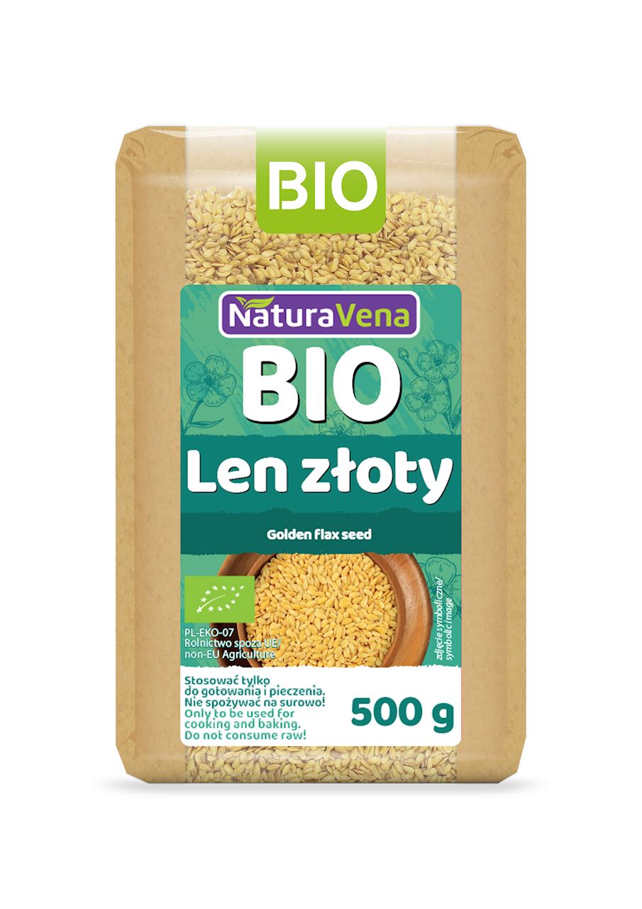 LEN ZŁOTY BIO 500 g - NATURAVENA LEN ZŁOTY BIO 500 g - NATURAVENA