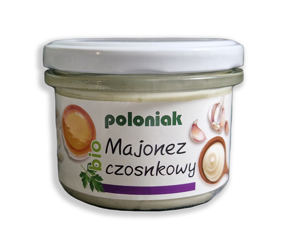 MAJONEZ CZOSNKOWY BIO 200 ml - POLONIAK MAJONEZ CZOSNKOWY BIO 200 ml - POLONIAK