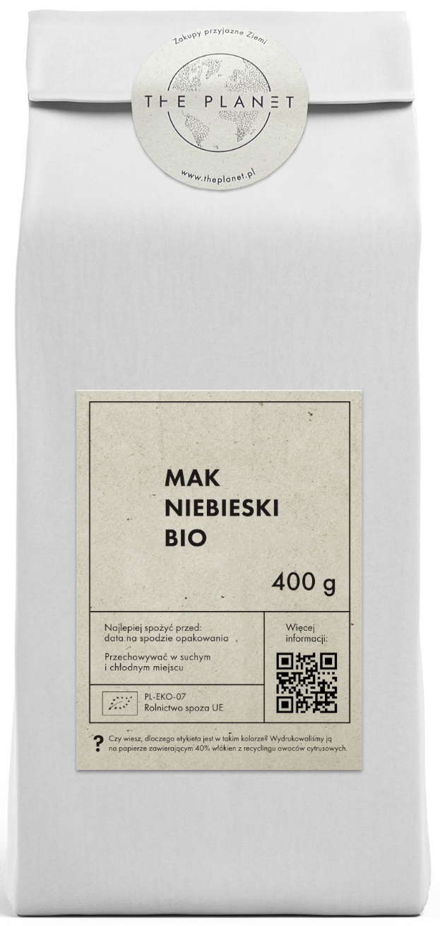 MAK NIEBIESKI BIO 400 g - THE PLANET MAK NIEBIESKI BIO 400 g - THE PLANET