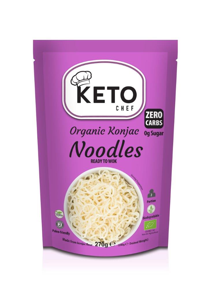 MAKARON (KONJAC) GOTOWY NA WOKA BEZGLUTENOWY BIO 270 g (200 g) - KETO CHEF (BETTER THAN FOODS) MAKARON (KONJAC) GOTOWY NA WOKA BEZGLUTENOWY BIO 270 g (200 g) - KETO CHEF (BETTER THAN FOODS)