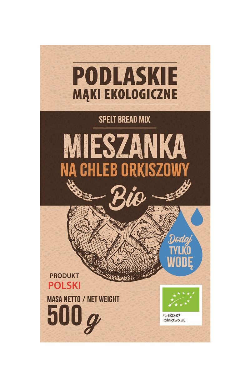 MIESZANKA NA CHLEB ORKISZOWY BIO 500 g - BIO LIFE (PODLASKIE MĄKI) MIESZANKA NA CHLEB ORKISZOWY BIO 500 g - BIO LIFE (PODLASKIE MĄKI)
