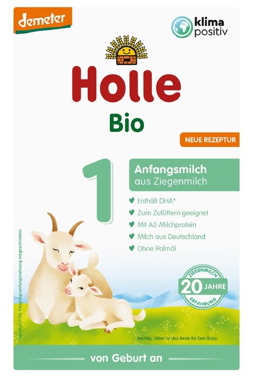 MLEKO POCZĄTKOWE KOZIE 1 DLA NIEMOWLĄT OD URODZENIA BIO 400 g - HOLLE MLEKO POCZĄTKOWE KOZIE 1 DLA NIEMOWLĄT OD URODZENIA BIO 400 g - HOLLE