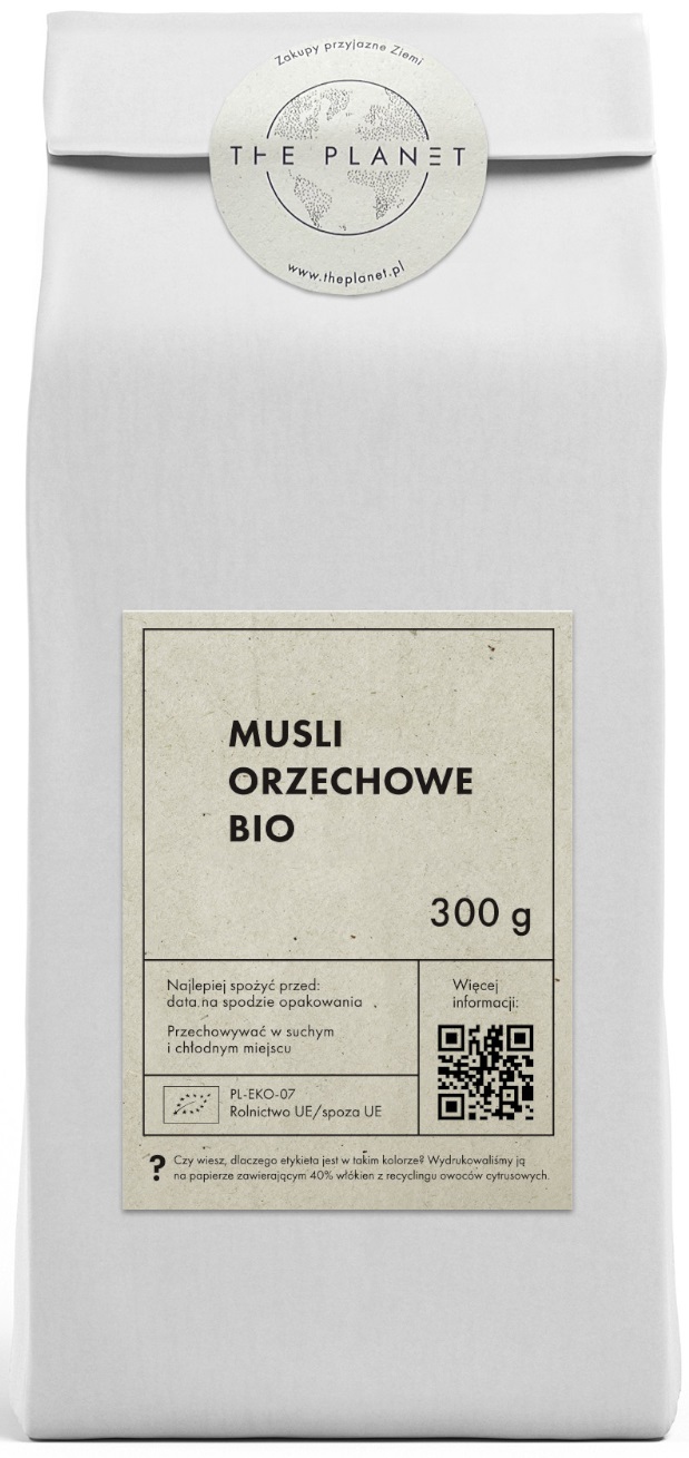 MUSLI ORZECHOWE BIO 300 g - THE PLANET MUSLI ORZECHOWE BIO 300 g - THE PLANET