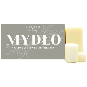 MYDŁO W KOSTCE Z OLIWY Z OLIWEK ZE SREBREM 100 g - KOSZYCZEK NATURY