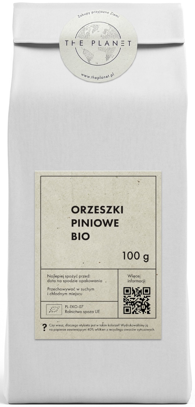 ORZESZKI PINIOWE BIO 100 g - THE PLANET ORZESZKI PINIOWE BIO 100 g - THE PLANET