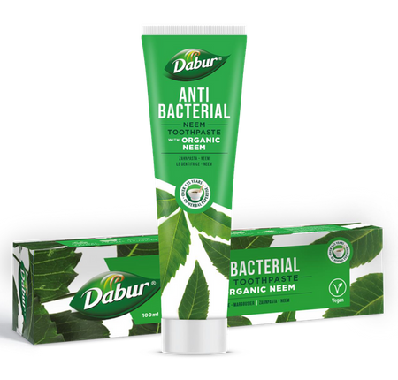 PASTA DO ZĘBÓW PRZECIWBAKTERYJNA Z NEEM 100 ml - DABUR PASTA DO ZĘBÓW PRZECIWBAKTERYJNA Z NEEM 100 ml - DABUR