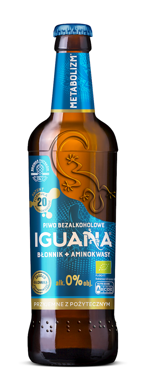 PIWO BEZALKOHOLOWE METABOLIZM BIO 475 ml - IGUANA PIWO BEZALKOHOLOWE METABOLIZM BIO 475 ml - IGUANA