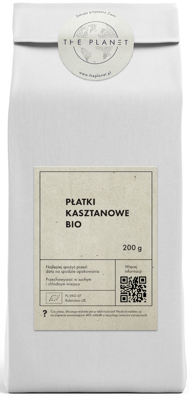PŁATKI KASZTANOWE BIO 200 g - THE PLANET PŁATKI KASZTANOWE BIO 200 g - THE PLANET