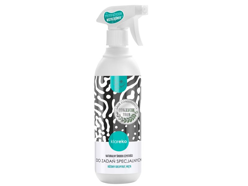 PŁYN DO CZYSZCZENIA ZABRUDZEŃ RÓŻOWY GREJPFRUT - MIĘTA 500 ml - KLAREKO PŁYN DO CZYSZCZENIA ZABRUDZEŃ RÓŻOWY GREJPFRUT - MIĘTA 500 ml - KLAREKO